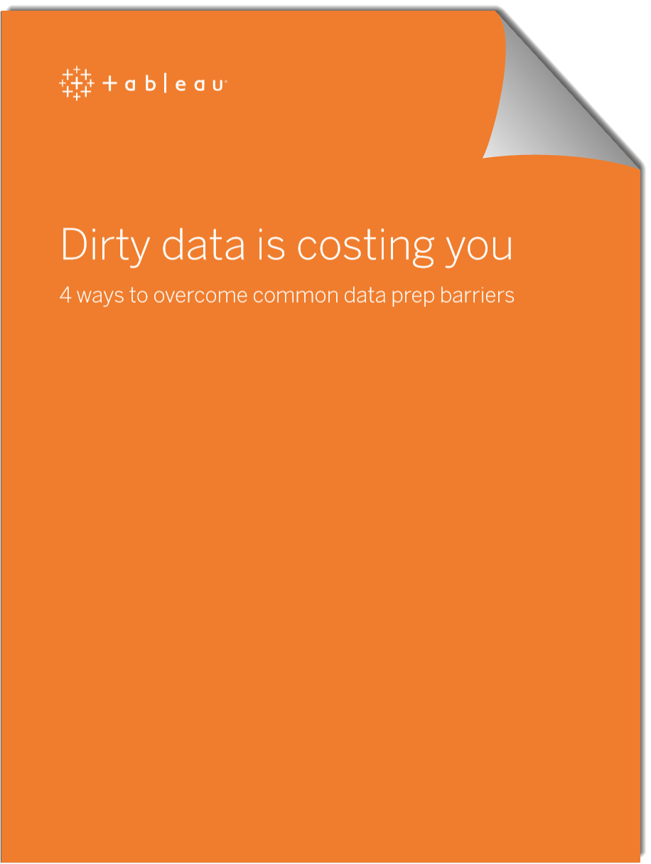 Tableau Dirty Data is Costing You eBook cover